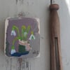 Miniature snowdrop flower painting 