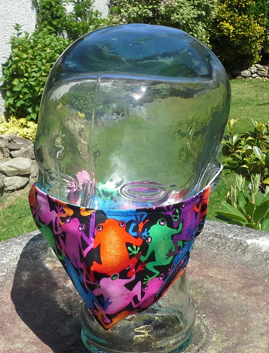 SALE ITEM ADULT FREESIZE Face Covering & Ear Protector Band 100% Cotton 