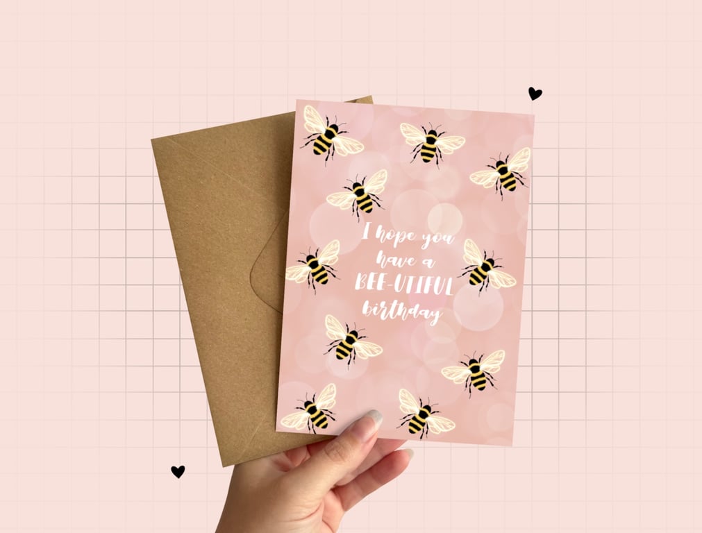 Bumblebee Pun Birthday Card