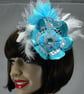 Fascinator (hovering butterfly) turquoise - Image 2