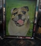 English bulldog painting - Freya - Image 1