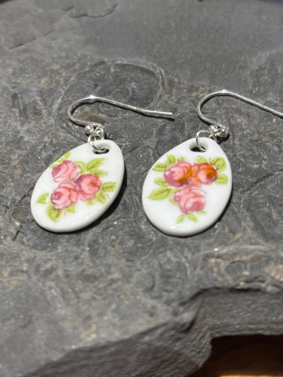 Handmade Ceramic Earrings, One of a Kind,  Eco Friendly Gifts, Unique.