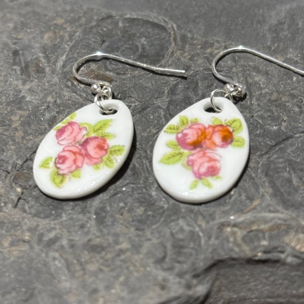 Handmade Ceramic Earrings, One of a Kind,  Eco Friendly Gifts, Unique.