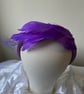 Violet - Purple Feather Net Fascinator - Special Occasion - Wedding Guest - Image 3