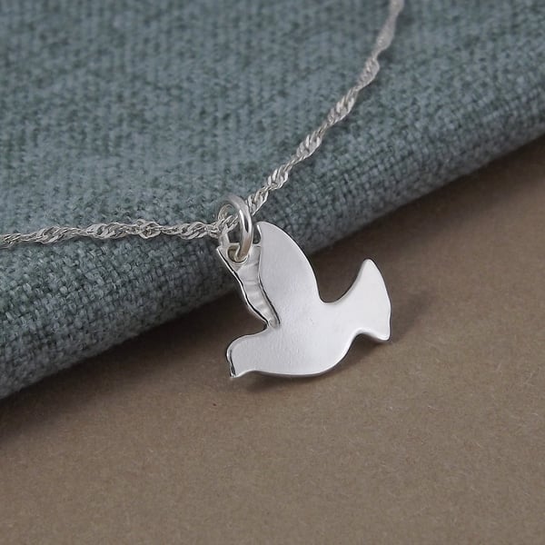 Classic Sterling Silver Dove Pendant – Peace and Hope Jewellery