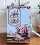 ‘The Tea Garden’ Floral Journal-Treasured Memories Book. Memory Journal
