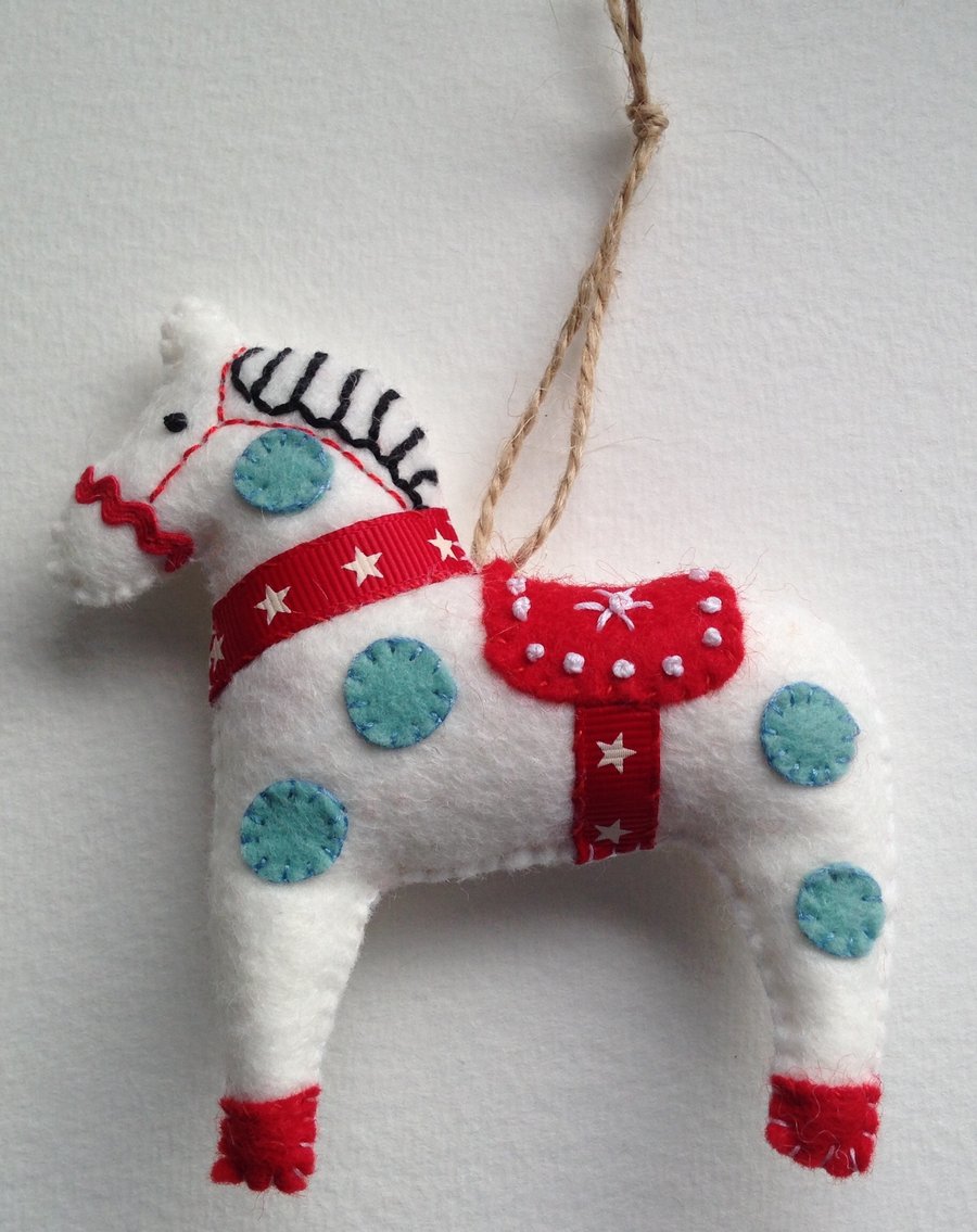 Christmas Dala HorseTree Decoration