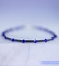 Bracelet Hematite and Swarovski stretchy handmade alternative - Image 4