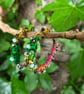 Fabric, Wire and Bead Earrings