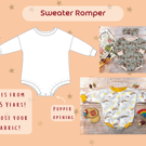 Baby, Toddler, Kid's Sweater Romper