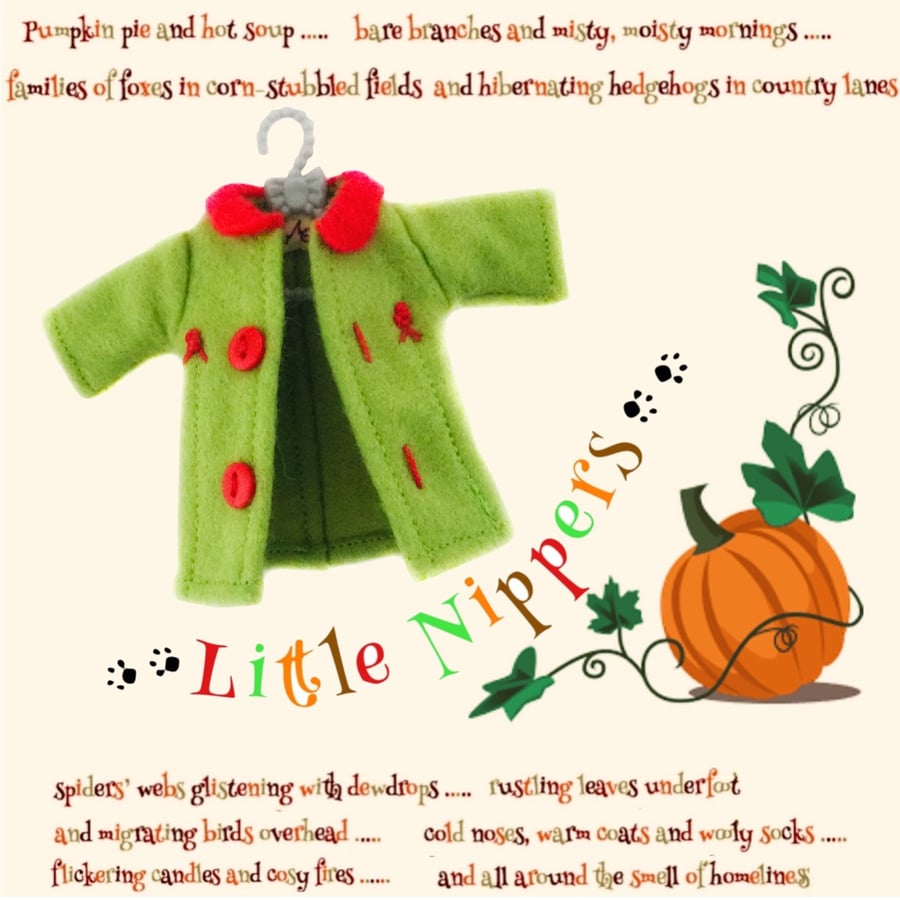 Tailored Mouse Coat in Apple Green and Red