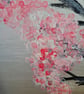 Original Acrylic Painting - Abstract Art – Home Decor - "Japanese Cherry" - Image 2