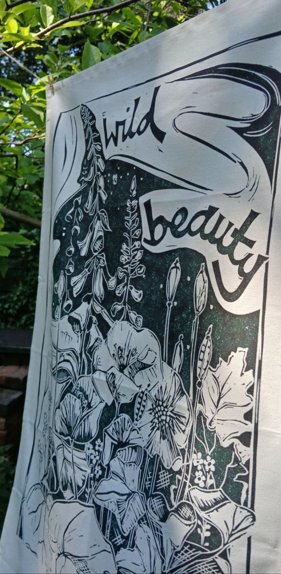 'Wild Beauty' Tea Towel