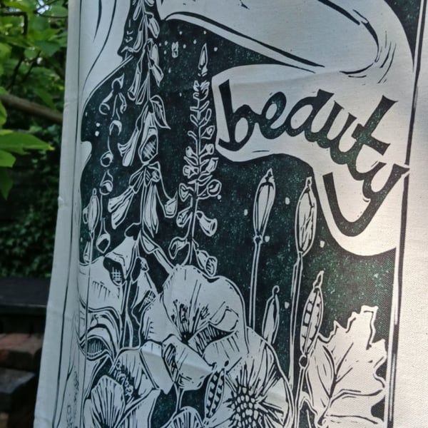 'Wild Beauty' Tea Towel
