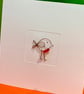 Robin Christmas Card - Wire Robin - Image 2