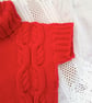 Girl's Knitted Chunky Cabled Short Sleeved Jumper, Gift Ideas for Children - Image 4