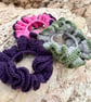 Handmade Crochet Scrunchie - Large Hair Tie - Colourful Hair Accessory