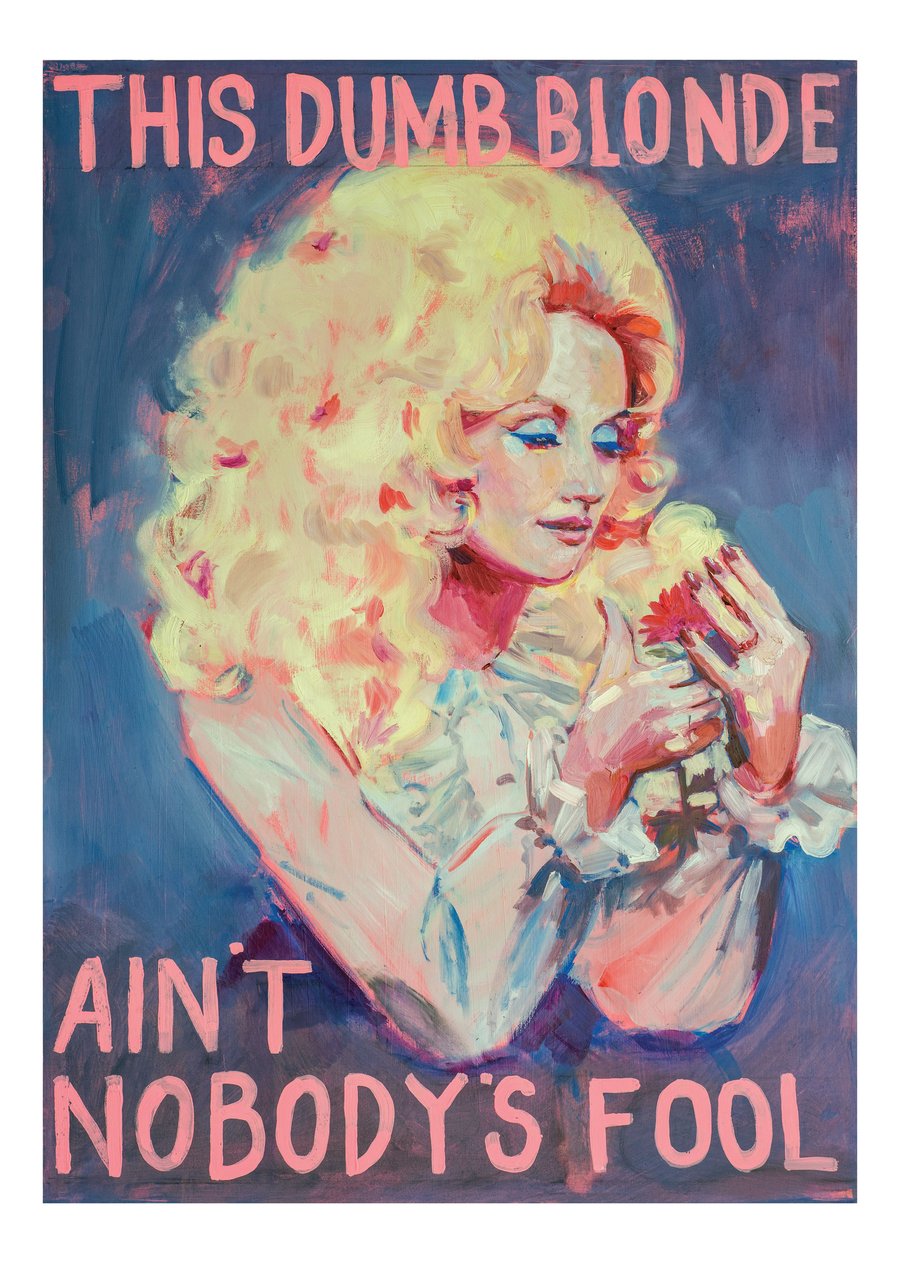 'Dumb Blonde' -  Dolly Parton -  Fine Art Print