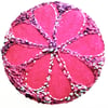 Buttons 1 inch button Hand Dyed Silks and Cottons Free Machine Embroidery Button