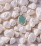 Ocean Sea Glass Framed With Fine Silver