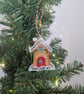 Machine Embroidery Gingerbread House Ornament: Lace Christmas Decoration - Image 4