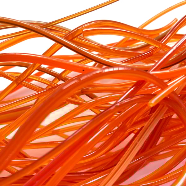 150g Orange Bullseye 90coe glass Vitrigraph stringers
