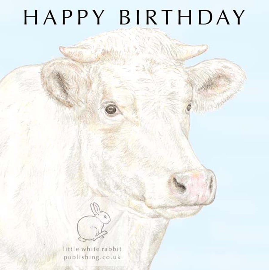 Jacqueline the Cow - Birthday Card