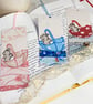 Bunny at Sea Laminated Bookmark with Ribbon - Image 1