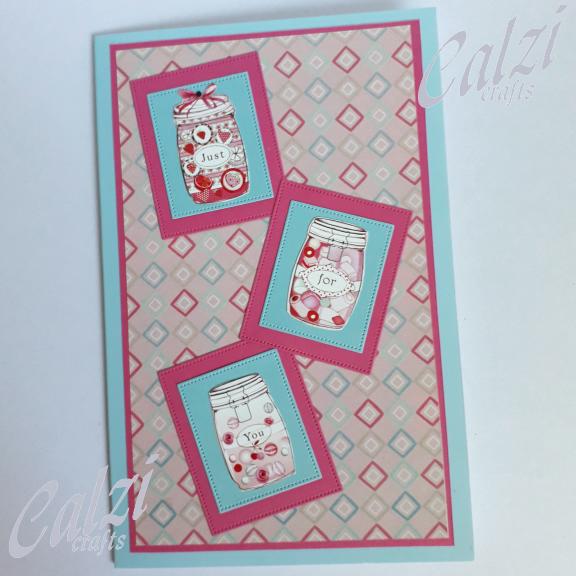 Just For You Sweet Jars Blank Greeting Card