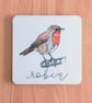 British Songbirds - Set of x5 Eco Wooden Coasters