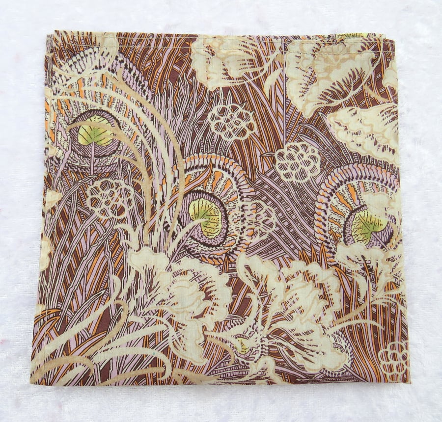 Pocket Square, Liberty Tana Lawn, gents handkerchief