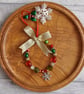Beaded Ring Christmas Tree Decoration, Beaded Christmas Decoration