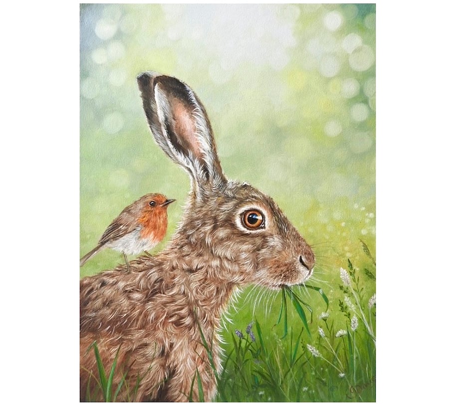 Hare Print, Hare Gift
