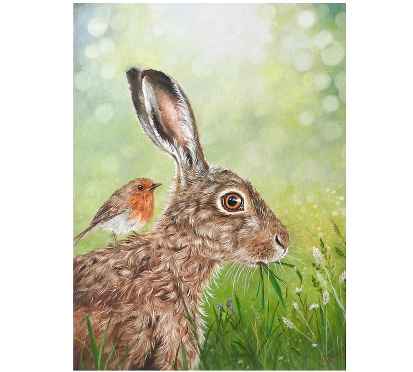 Hare Print, Hare Gift