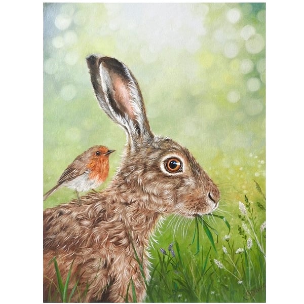 Hare Print, Hare Gift