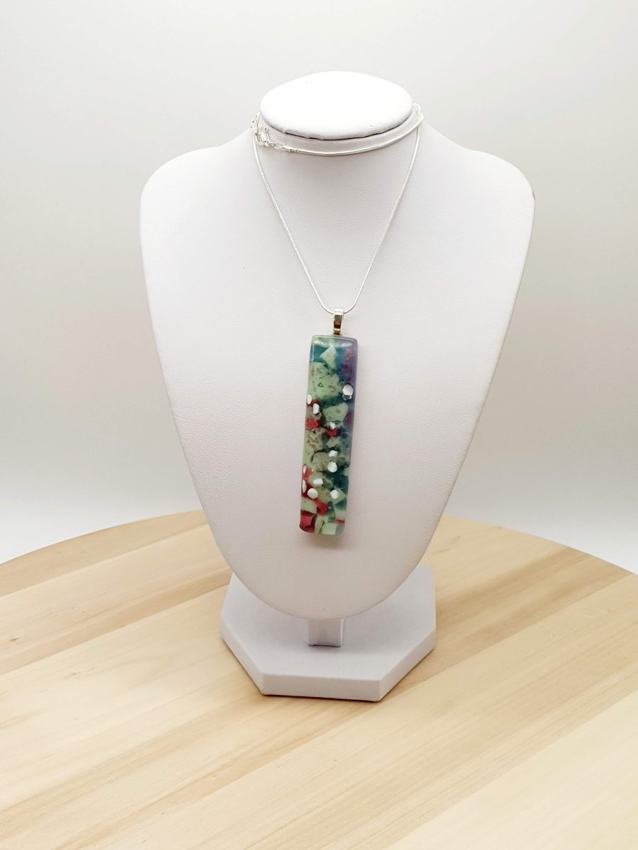 Fused Glass  Pendant -SALE