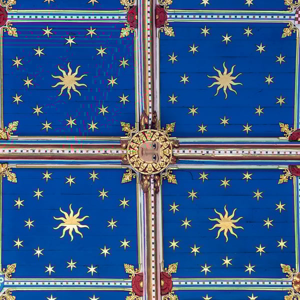 Carlisle cathedral ceiling boss print