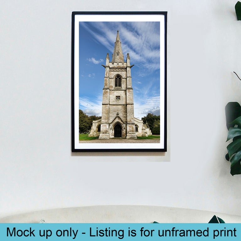 Perlethorpe church print