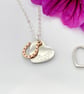 Personalised Name Necklace Horse Shoe Charm Birthday Christmas Gift