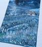 Welcome Home Cottage - Mixed media. Colourful. Unique. Moonlight. Mounted 