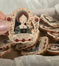 Anne Boleyn Wooden Pin Badge – Tudor Queen Illustration – Eco Friendly UK made - Image 4