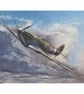 SPITFIRE Art Card- Vintage Aviation- 7x5 Greeting Card Blank Inside