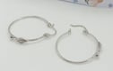 Hoop earrings sterling silver