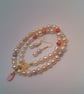 Peaches and Cream Freshwater Pearl Jewellery Set, Pearl Jewellery, Gift for Her - Image 8