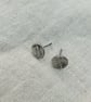 Silver fern leaf rustic stud earrings seconds sunday - Image 2