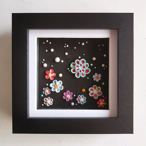 Colour Flowers - Original Low Relief Artwork