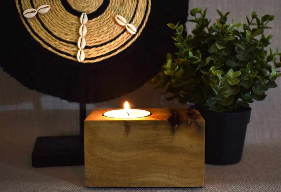Mango Wood Tealight Holder