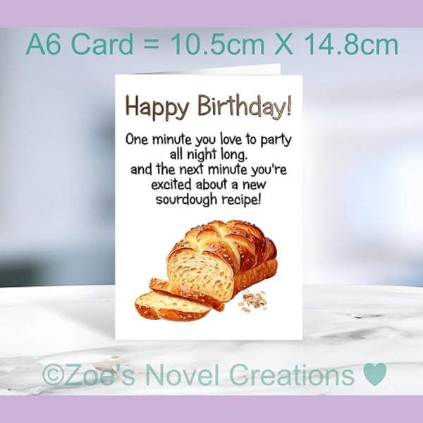 Sourdough Birthday Card