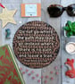 “…Leave A Trail” Wooden Pyrography Sign - Image 1