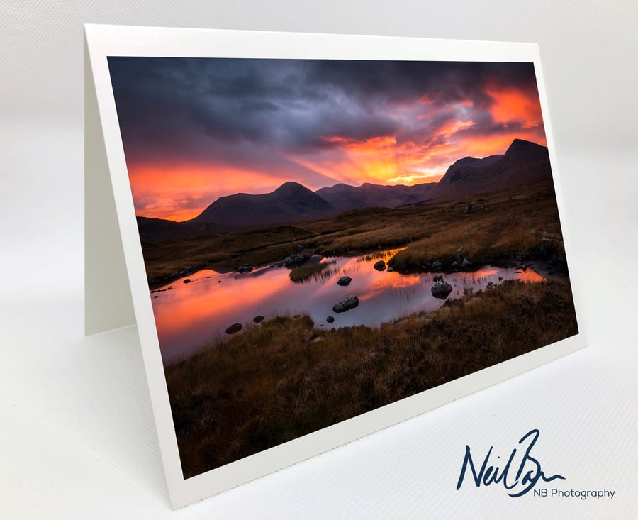 Rannoch Moor Glen Coe - Scotland Greeting Card by Neil Barr